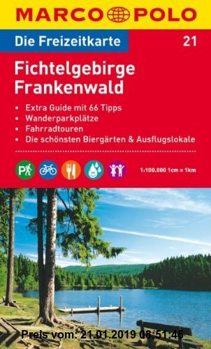 Gebr. - MARCO POLO Freizeitkarte Fichtelgebirge, Frankenwald 1:100.000: Extra Guide mit 66 Tipps / Wanderparkplätze / Fahrradtouren / Die schönsten Bi