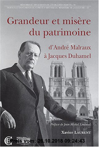 Gebr. - Grandeur et misère du patrimoine : d'André Malraux à Jacques Duhamel (n.15)