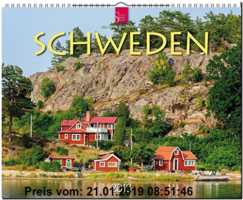 Gebr. - SCHWEDEN: Original Stürtz-Kalender 2018 - Großformat-Kalender 60 x 48 cm