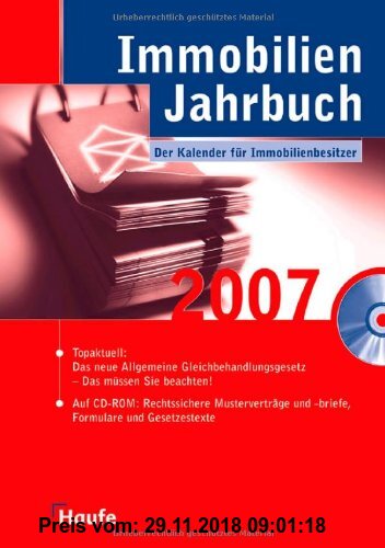 Gebr. - Immobilien Jahrbuch 2007. Der Kalender für Immobilienbesitzer