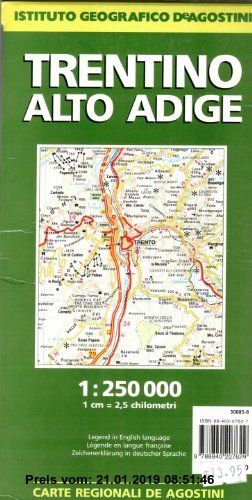 Gebr. - Trentino Alto Adige 1:250.000 (Carte stradali estero)