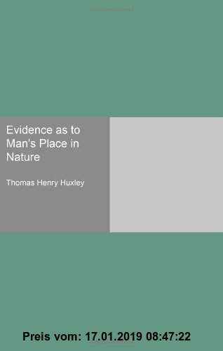 Gebr. - Evidence as to Man's Place in Nature