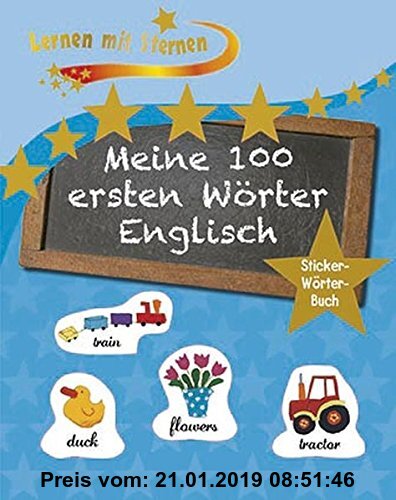 Gebr. - Lernen mit Sternen - Meine 100 ersten Wörter - Englisch: Stickerwörterbuch