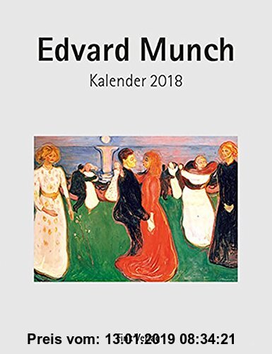 Edvard Munch 2018. Kunst-Einsteckkalender, Paperback