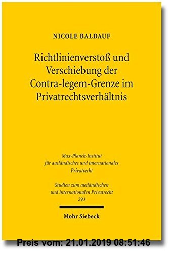 Gebr. - Richtlinienverstoß und Verschiebung der Contra-legem-Grenze im Privatrechtsverhältnis: Der Konflikt zwischen Richtlinie und nationalem Recht b