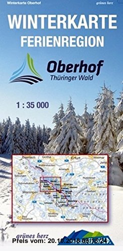 Gebr. - Winterkarte WM Ferienregion Oberhof: Aktive Erholung am Rennsteig. Maßstab 1:35.000.