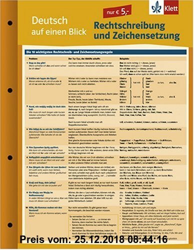 Gebr. - Deutsch auf einen Blick - Rechtschreibung und Zeichensetzung