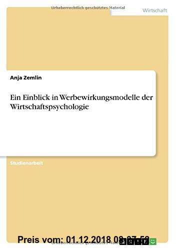 Gebr. - Ein Einblick in Werbewirkungsmodelle der Wirtschaftspsychologie