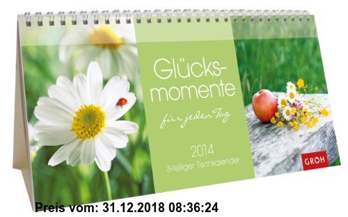 Gebr. - Glücksmomente für jeden Tag 2014: 3-teiliger Tischkalender