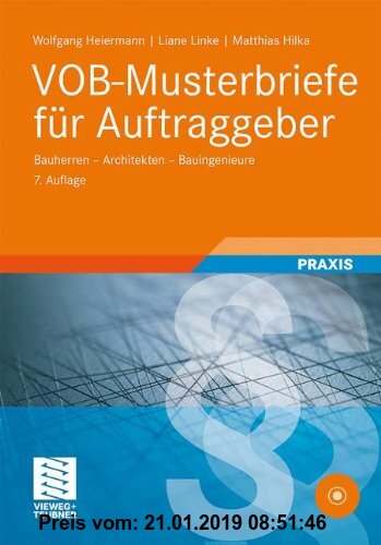 Gebr. - VOB-Musterbriefe für Auftraggeber: Bauherren - Architekten - Bauingenieure