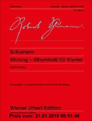 Gebr. - Ahnung: Albumblatt für Klavier. Klavier. (Wiener Urtext Edition)