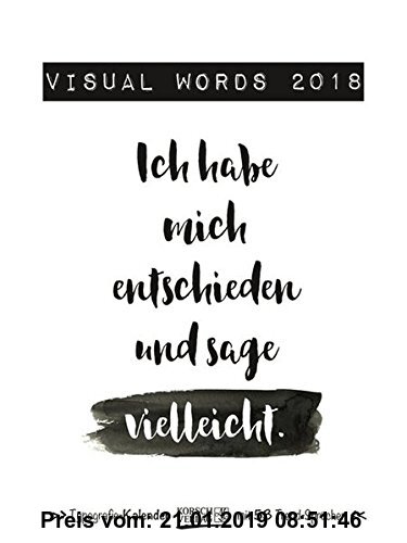 Gebr. - Visual Words 2018: TypoArt Wochenkalender