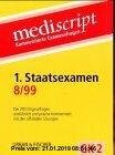 Gebr. - Mediscript, Kommentierte Examensfragen, GK 2, je 2 Bde., 1. Staatsexamen 8/99