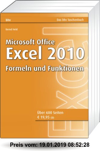 Gebr. - Microsoft Office Excel 2010 - Formeln und Funktionen (bhv Taschenbuch)