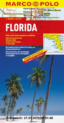 Gebr. - MARCO POLO Kontinentalkarte Florida 1:800.000