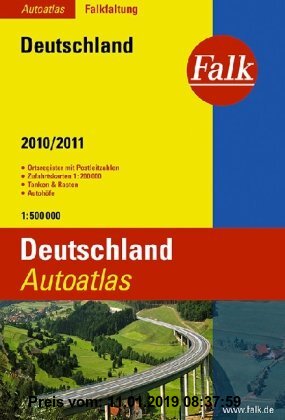 Gebr. - Falk Autoatlas Deutschland 2011/2012 1 : 500 000