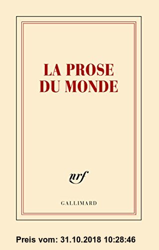 Gebr. - Papeterie Gallimard Carnet Ligne la Prose du Monde 11,8x18,5c