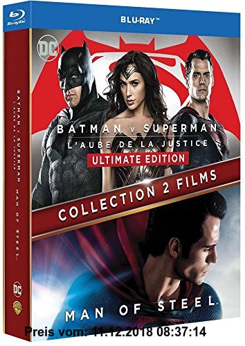 Gebr. - Collection 2 films : Batman v Superman : L'aube de la justice + Man of Steel [Blu-ray]