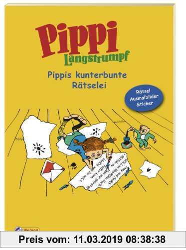 Gebr. - Pippi Langstrumpf - Pippis kunterbunte Rätselei: Rätsel, Ausmalbilder, Sticker