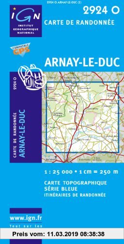 Gebr. - Arnay-le-Duc 1 : 25 000