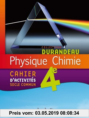 Gebr. - Physique-chimie 4e - cahier d'activités socle commun