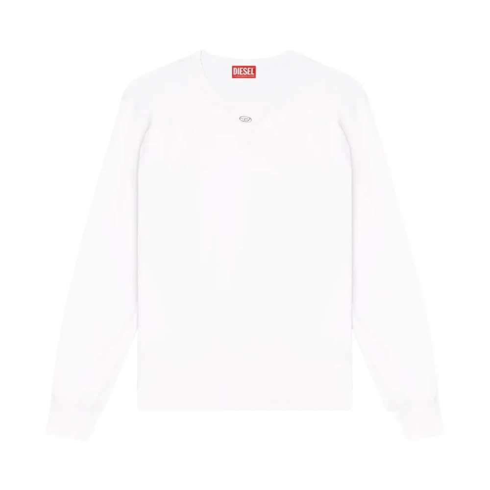 T-madjust-ls-tr - Heren - Longsleeves - Wit - L - Tops