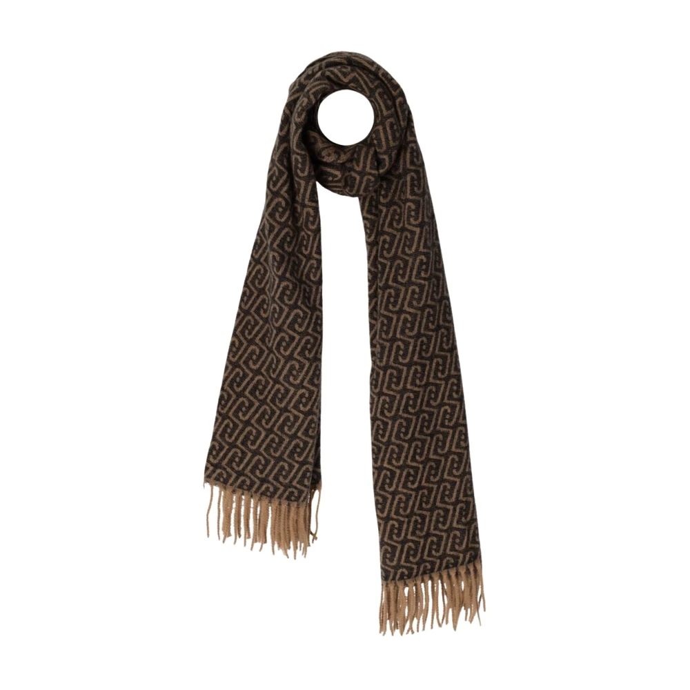 Logo Sjaal - Dames - Wintersjaals - Bruin - ONE Size - Accessoires