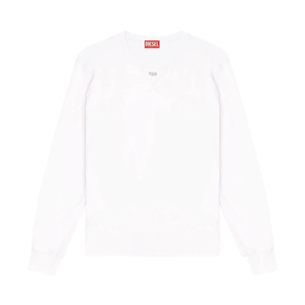 Top T-Madjust Long Sleeve Top - Heren - Longsleeves - Wit - L - Katoen - Tops