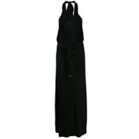 vestido preto longo frente unica