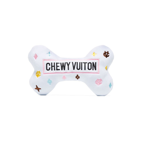 Haute Diggity Dog Brinquedo para animal de estimação Chewy Vuiton XL - BRANCO