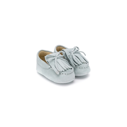 BabyWalker fringed lace-up pre-walkers - Azul
