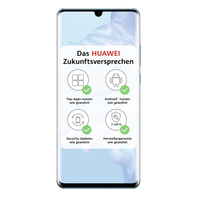 Huawei P30 Pro 128GB Hybrid-SIM Breathing Crystal [16,43cm (6,47") OLED Display, Android 9.0, 40+20+8MP Quad Hauptkamera]
