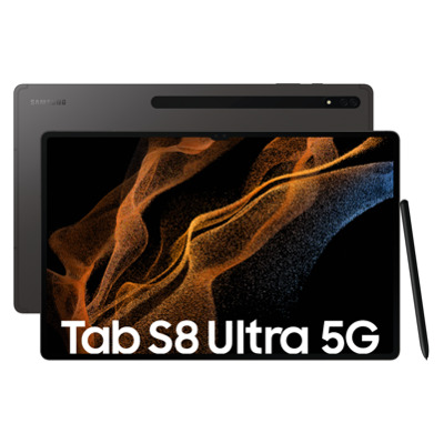 Samsung X906B Galaxy Tab S8 Ultra 5G 256 GB (Graphite) 14,6" WQXGA+ Display / Octa-Cora / 12GB RAM / 256GB Speicher / Android 12.0