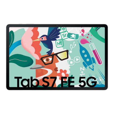 Samsung Galaxy Tab S7 FE 5G Silber 12,4" / WQXGA Display / Octa-Core / 4GB RAM / 64GB Speicher / Android 11.0