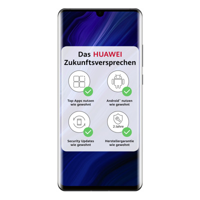 HUAWEI P30 Pro New Edition 256GB Dual-SIM Black [16,43cm (6,47") OLED Display, Android 10, 40MP Quad-Kamera]
