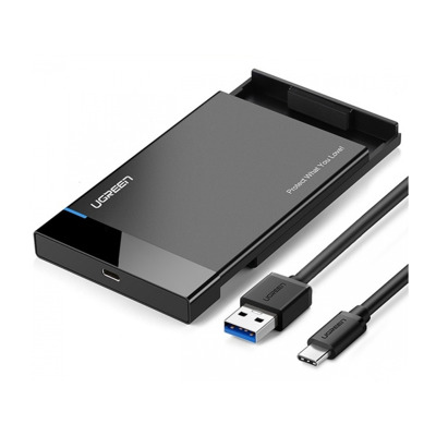 UGREEN Festplattengehäuse 2,5 Zoll USB C 3.1 Gen 2 auf SATA III, UASP unterstützt, Chipsatz ASM235CM