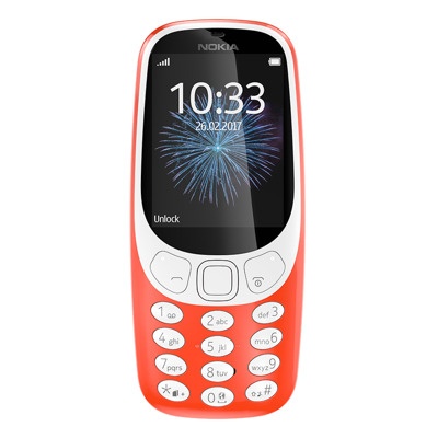 Nokia 3310 (2017) Dual-SIM Rot [6,1cm (2,4") TFT LCD Display, Nokia Series 30+, Tastenhandy]