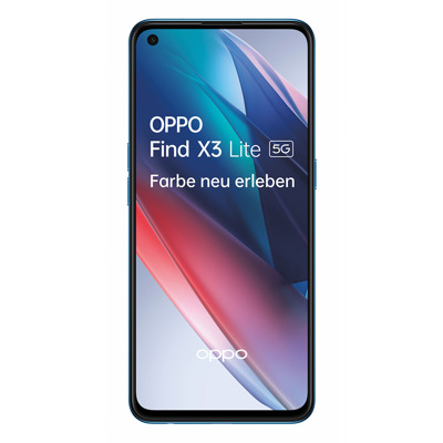 Oppo Find X3 Lite 128GB Astral Blue [16,33cm (6,43") OLED Display, Android 11, 64MP Quad-Kamera]