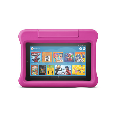 Amazon Fire Tablet 7 Kids Edition (2019), pink - 7" IPS-Display, 16 GB Speicher, kindgerechte Hülle