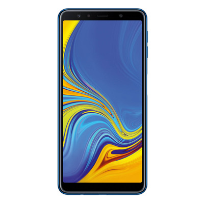 Samsung Galaxy A7 (2018) 64GB Dual-SIM Blau [15,36cm (6") OLED Display, Android 8.0, 24+5+8MP Triple Kamera]