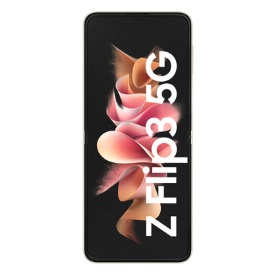 Samsung Galaxy Z Flip3 5G 256GB Phantom Cream [17,03cm (6,7") OLED Display, Android 11, Dual-Kamera, Faltbar]
