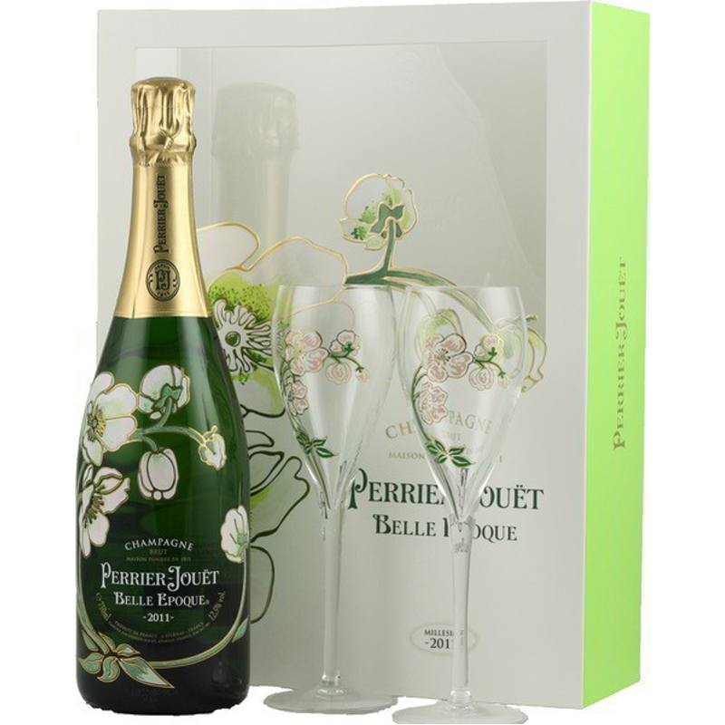 Perrier-Jouët La Belle Époque 0,75 Giftbox + 2 Glasses