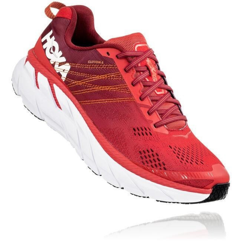 Hoka One One CLIFTON 6 (1102872) Men POPPY RED / RIO RED