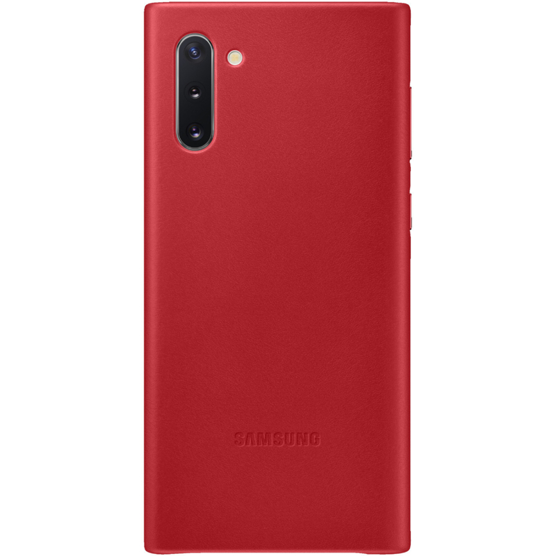 Samsung Leather Wallet Cover (Galaxy Note 10) Red
