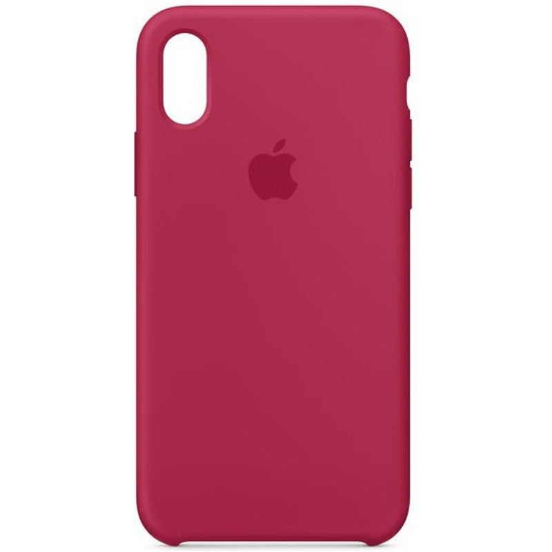 Apple Coque silicone (iPhone X) rouge rose