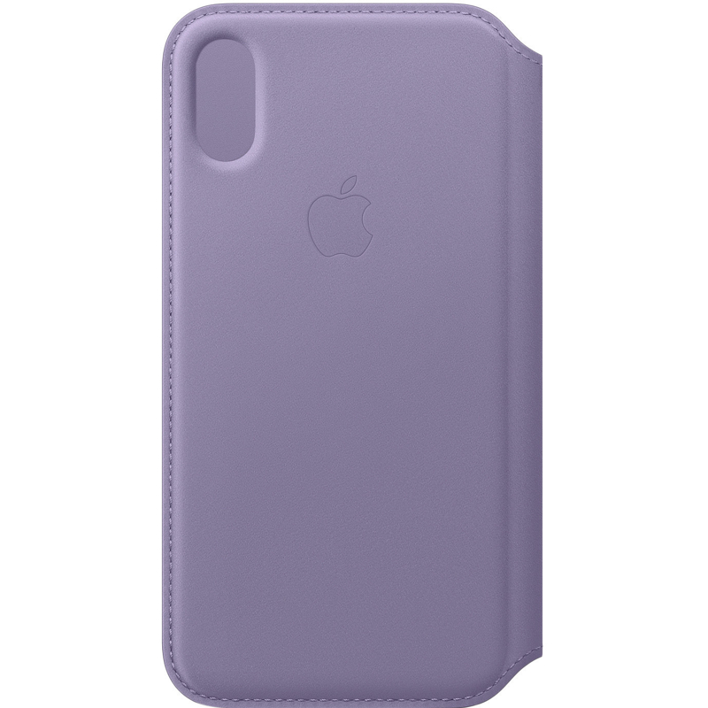 Apple Étui folio cuir (iPhone XS) violet