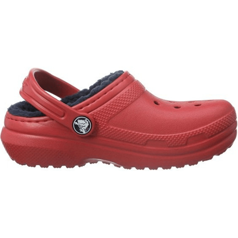 Crocs Kids Fuzz Lined Clog (203506) pepper/navy