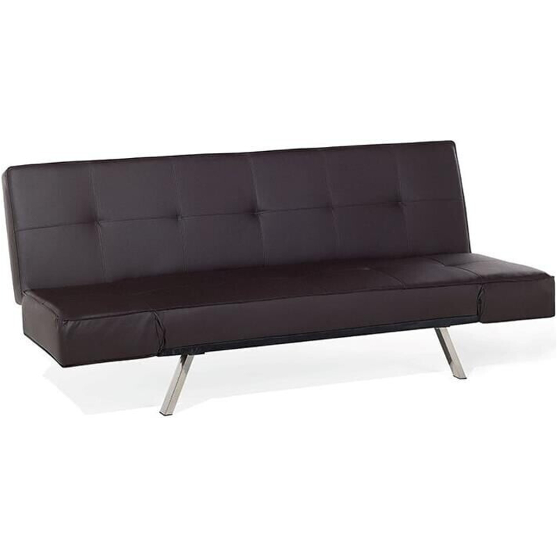 Beliani Canapé convertible Bristol marron
