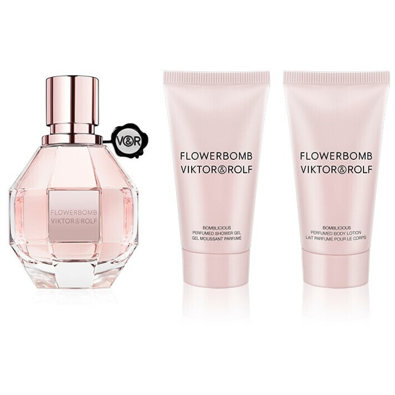 Viktor & Rolf Flowerbomb Set (EdP 50ml + SG 50ml + BL 50ml)