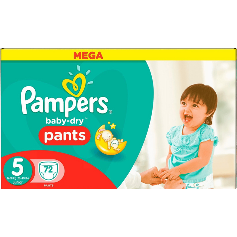 Pampers Baby Dry Pants T5 (12-18 kg) 72 couches